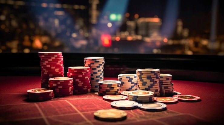 Live Texas Hold'em Bonus table on togel live showing dealer, community cards, and player interface